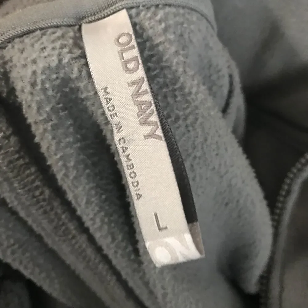 Old Navy Gray High Neck Long Sleeve Jacket Boys Large